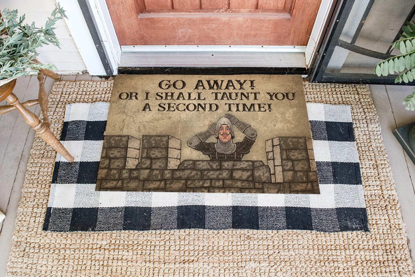 LOTR Go away or i shall taunt you a second time doormat