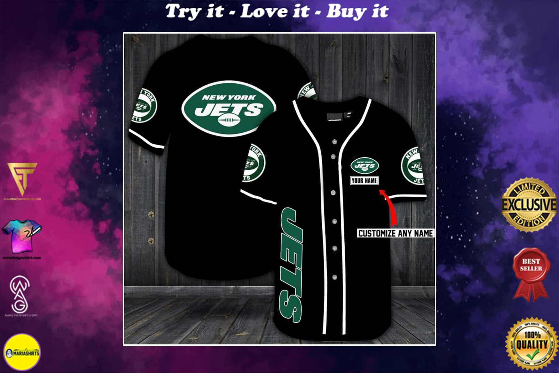 [special edition] custom name jersey new york jets shirt – maria