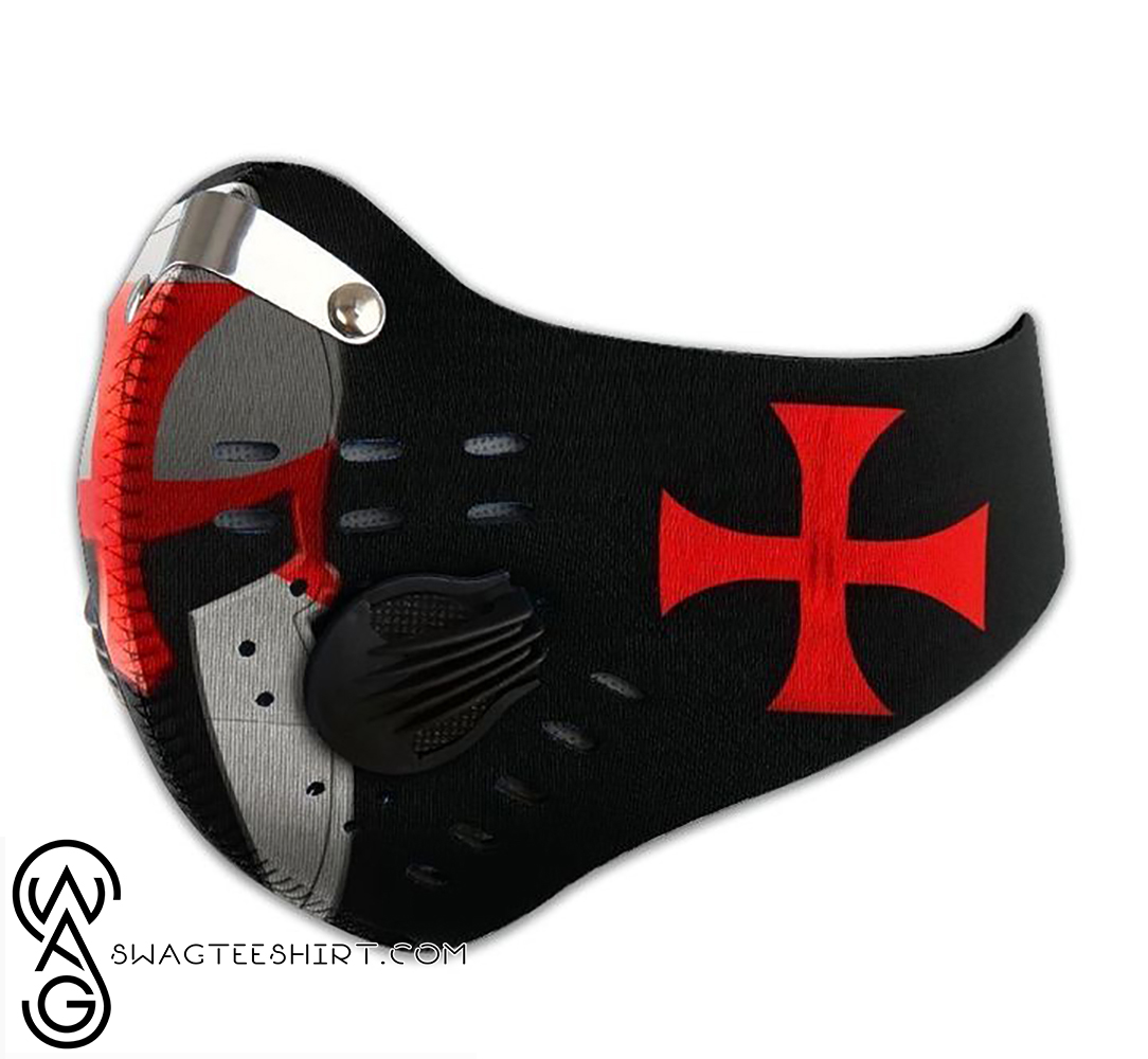 Knights templar filter activated carbon face mask
