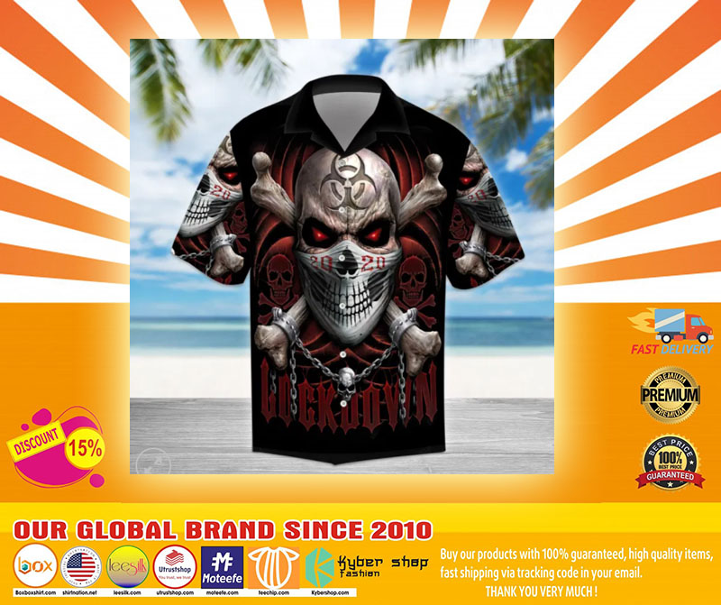 Lockdown Skull Hawaiian Shirt4