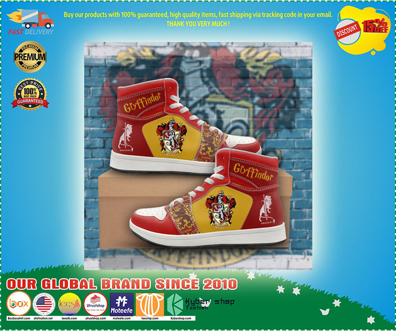 Harry Potter Gryffindor high top sneaker shoes 2