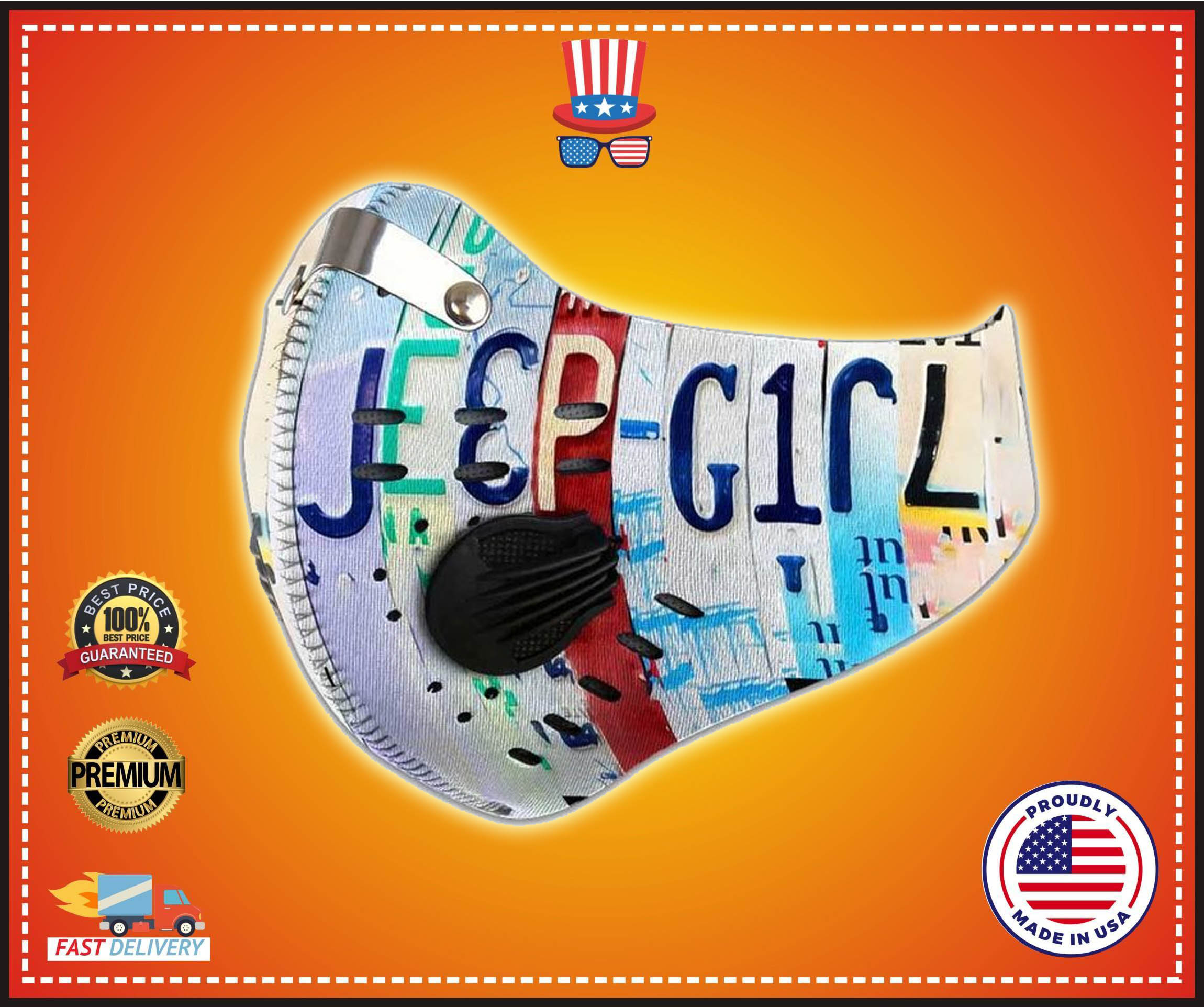 Jeep girl filter face mask