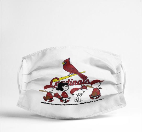 Snoopy and friends Cardinals fan face mask – dnstyles