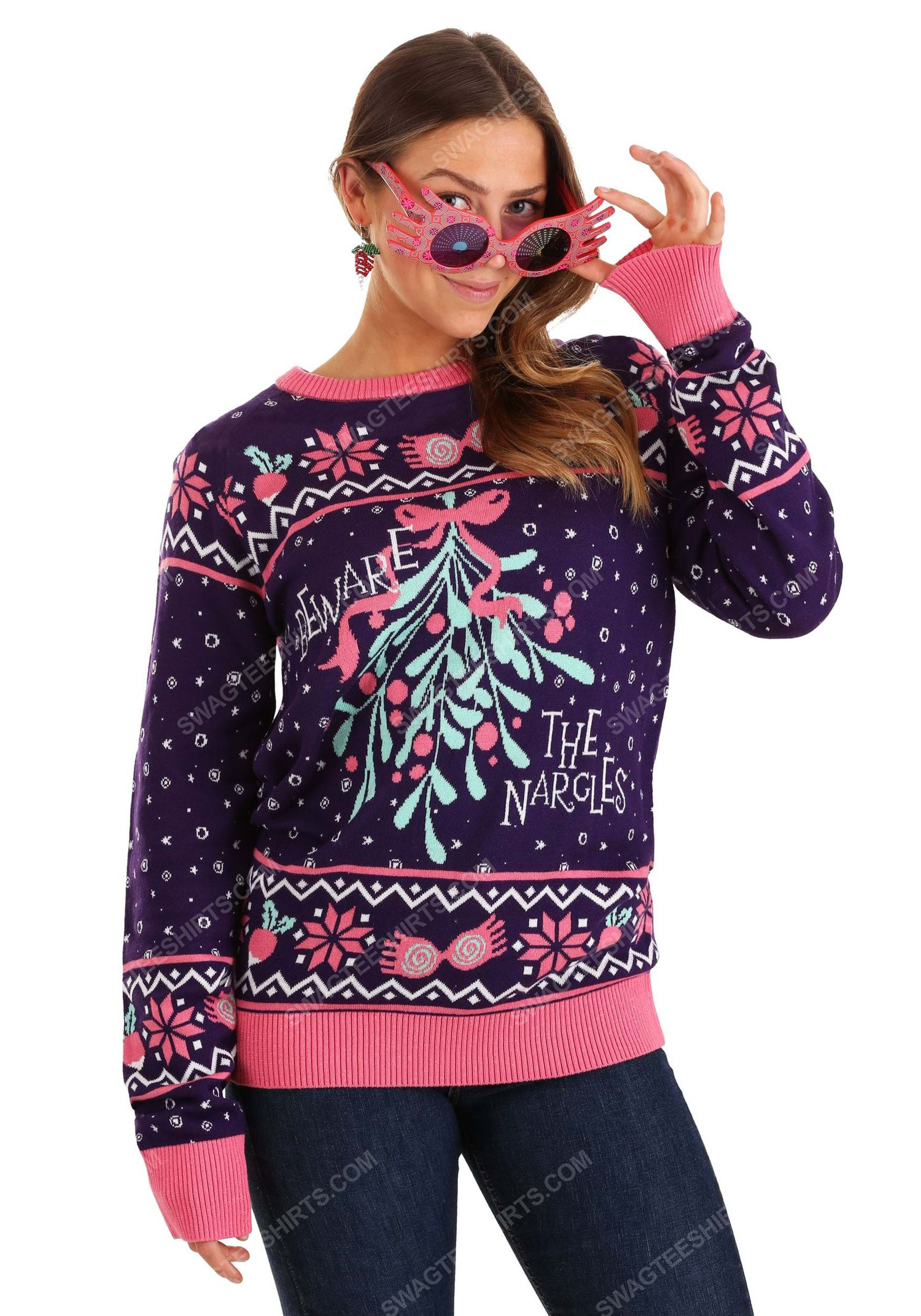 [special edition] Christmas holiday harry potter luna lovegood full print ugly christmas sweater – maria