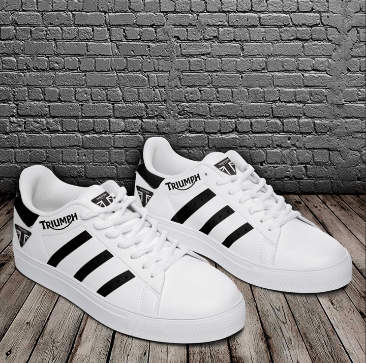 Triumph Black And White Stan Smith Shoes
