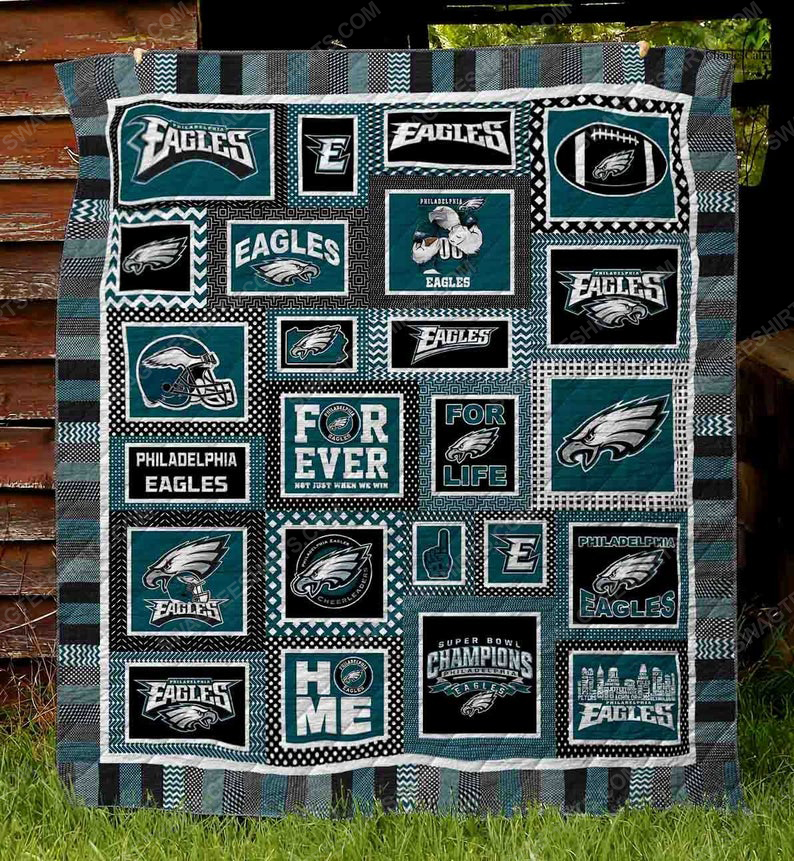 [special edition] Philadelphia eagles football team all over printed quilt – maria