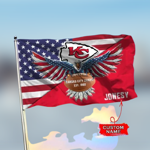 10-Kansas City Chiefs American Football Custom Name Flag (3)