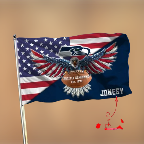 12-Seattle Seahawks American Football Custom Name Flag (3)