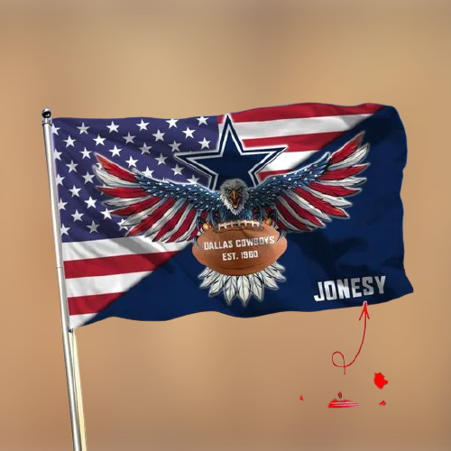 17-Dallas Cowboys American Football Custom Name Flag (1)