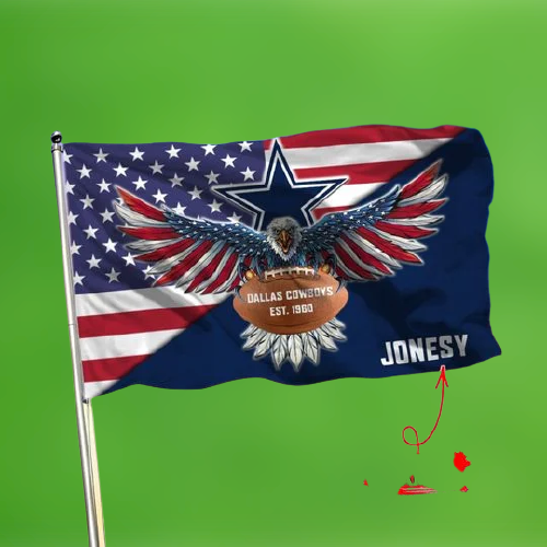 17-Dallas Cowboys American Football Custom Name Flag (2)