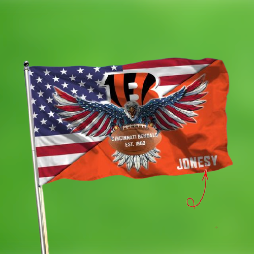 18-Cincinnati Bengals American Football Custom Name Flag (2)
