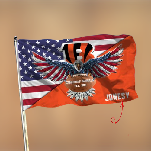 18-Cincinnati Bengals American Football Custom Name Flag (3)