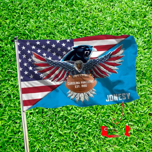 2-Carolina Panthers American Football Custom Name Flag (2)