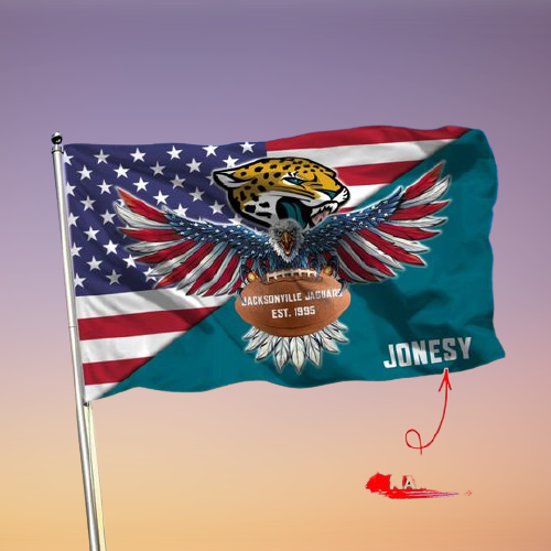 20-Jacksonville Jaguars American Football Custom Name Flag (1)