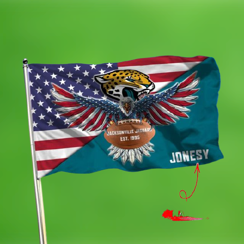 20-Jacksonville Jaguars American Football Custom Name Flag (2)