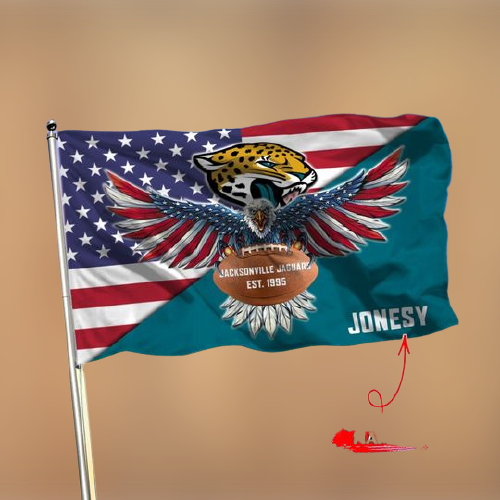 20-Jacksonville Jaguars American Football Custom Name Flag (3)