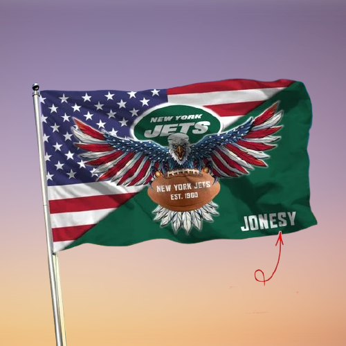 21-New York Jets American Football Custom Name Flag (1)