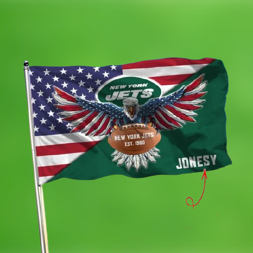 21-New York Jets American Football Custom Name Flag (2)