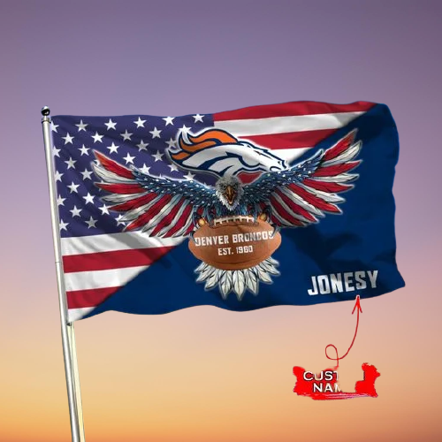 22-Denver Broncos American Football Custom Name Flag (1)