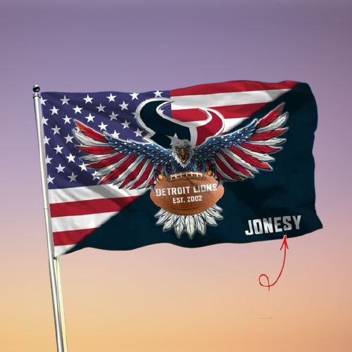 24-Houston Texans American Football Custom Name Flag (1)