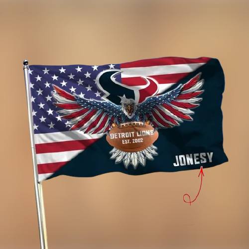 24-Houston Texans American Football Custom Name Flag (3)