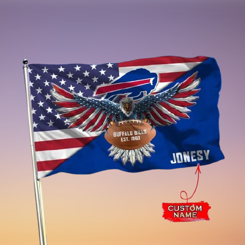 28-Buffalo Bills American Football Custom Name Flag (1)