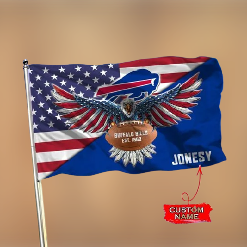 28-Buffalo Bills American Football Custom Name Flag (3)
