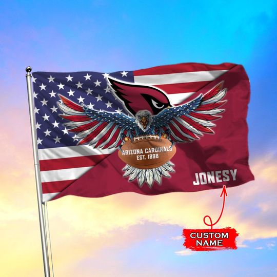 Arizona Cardinals American Football Custom Name Flag – LIMITED EDITION