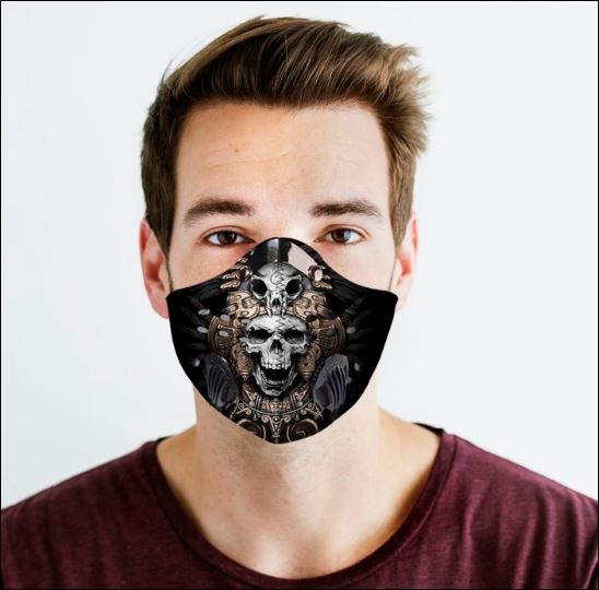 Aztec Skull filter activated carbon face mask – dnstyles