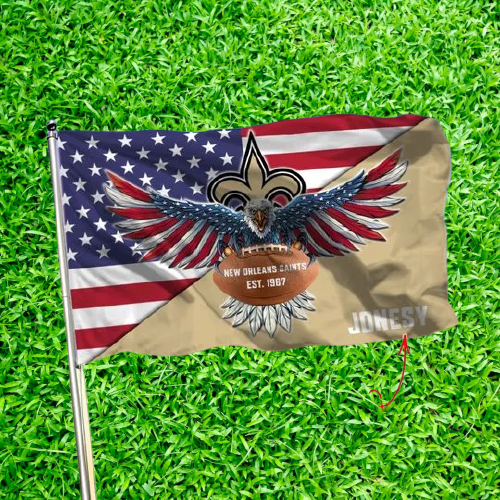 4-New Orleans Saints American Football Custom Name Flag (2)
