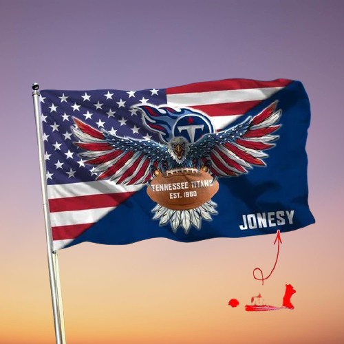 5-Tennessee Titans American Football Custom Name Flag (1)