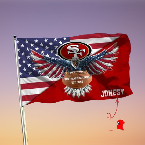 7-San Francisco 49ers American Football Custom Name Flag (1)