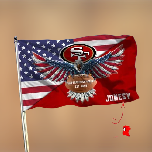 7-San Francisco 49ers American Football Custom Name Flag (2)