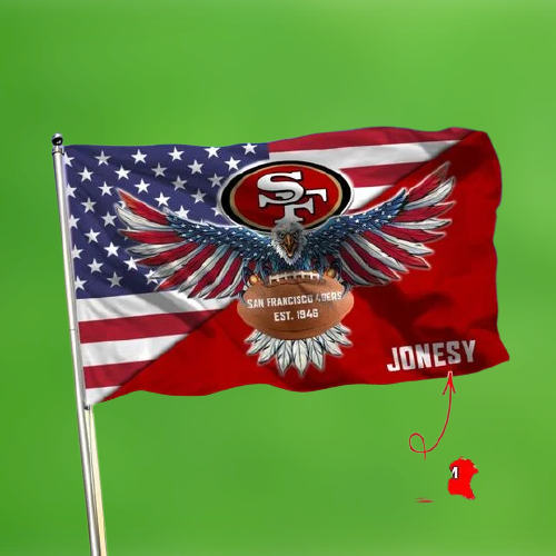 7-San Francisco 49ers American Football Custom Name Flag (3)