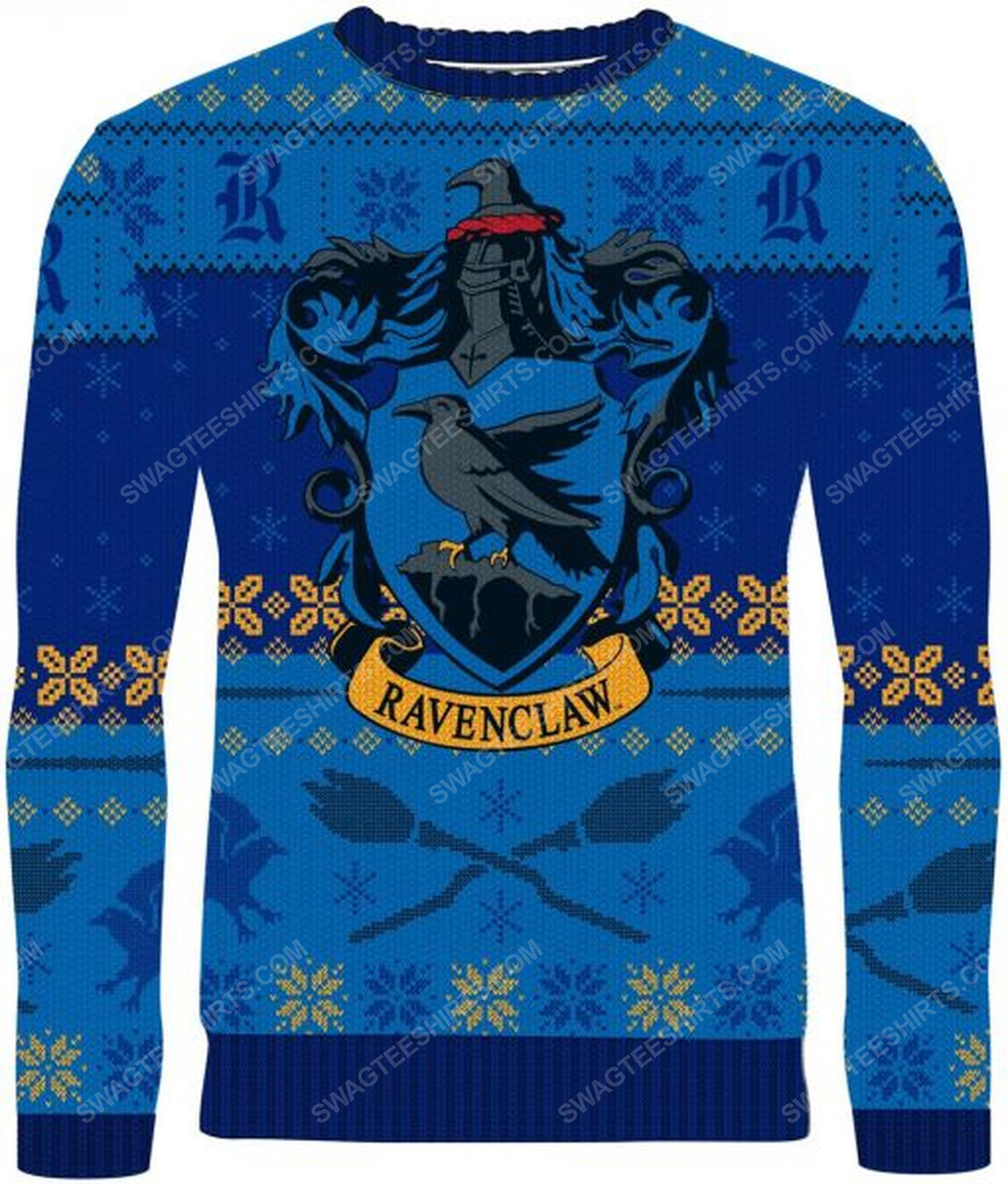 [special edition] The ravenclaw harry potter full print ugly christmas sweater – maria