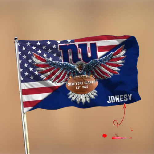 8-New York Giants American Football Custom Name Flag (3)