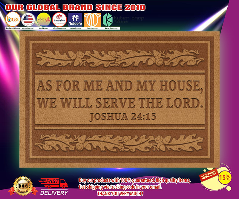 As for me and my house we will serve the lord doormat 2