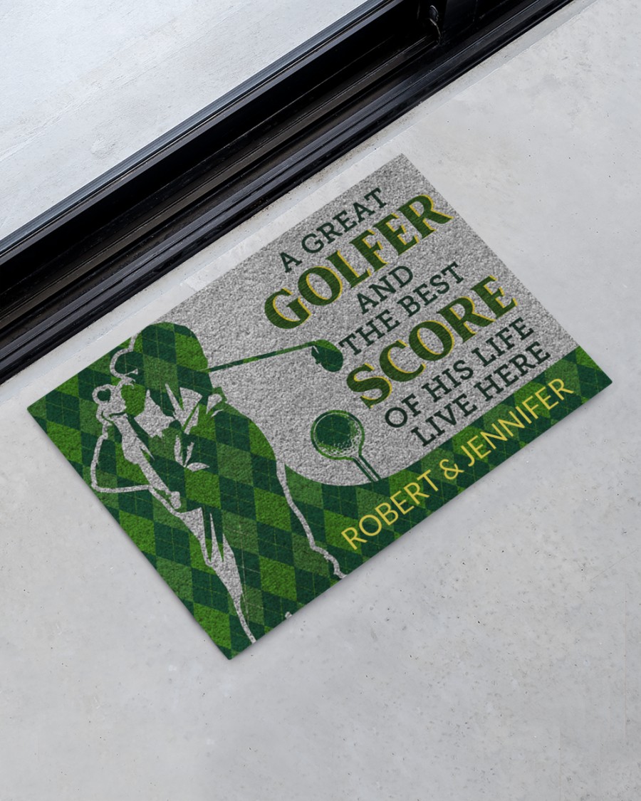 A great golfer and the best score of his life live here doormat 7