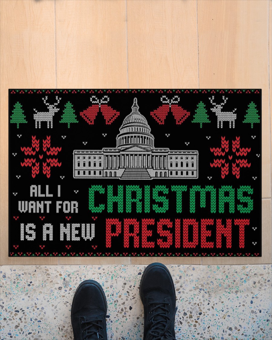 All I want for christmas is a new president doormat – Saleoff 121021