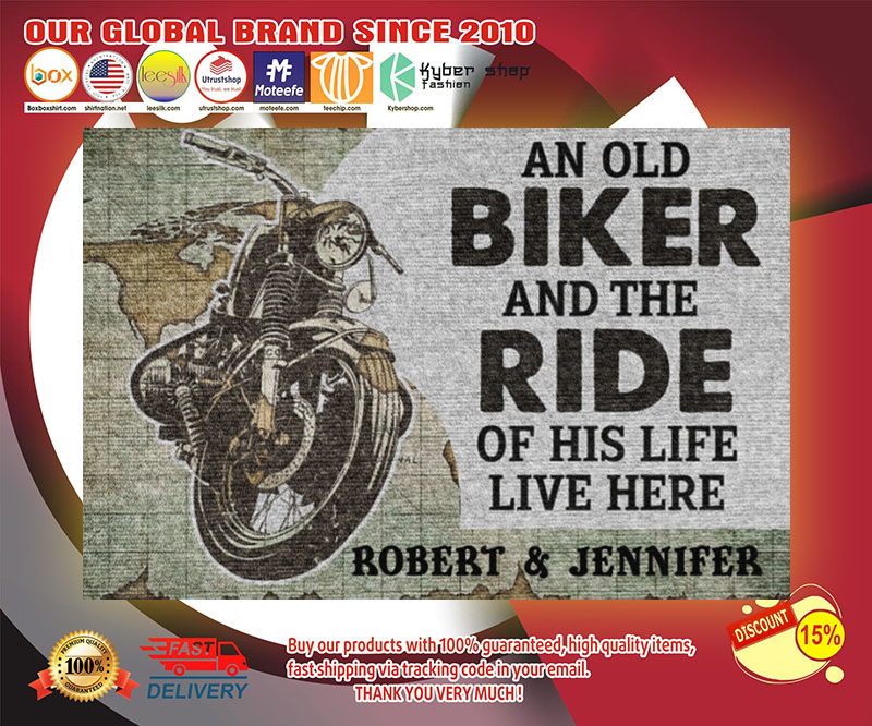 An old biker and the ride of his life live here doormat 3