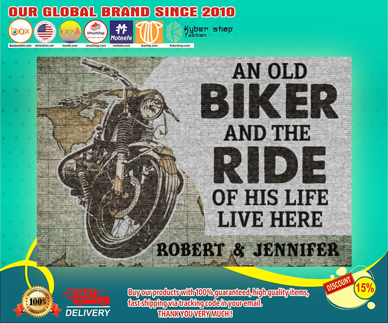 An old biker and the ride of his life live here doormat 4