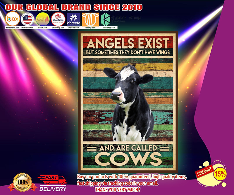Angels exist but sometimes they don't have wings and are called cows poster 2