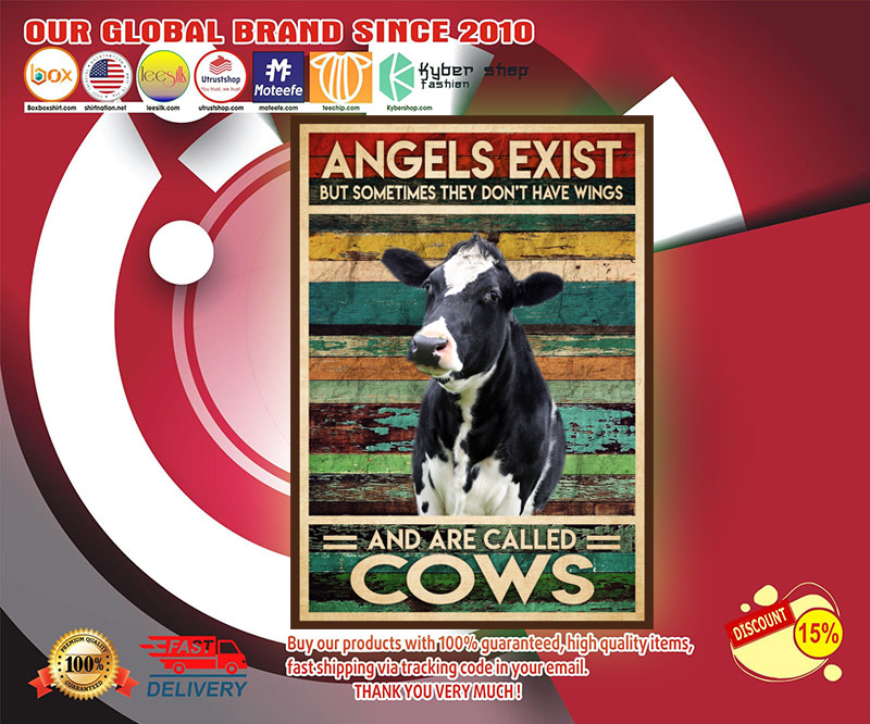 Angels exist but sometimes they don't have wings and are called cows poster 4