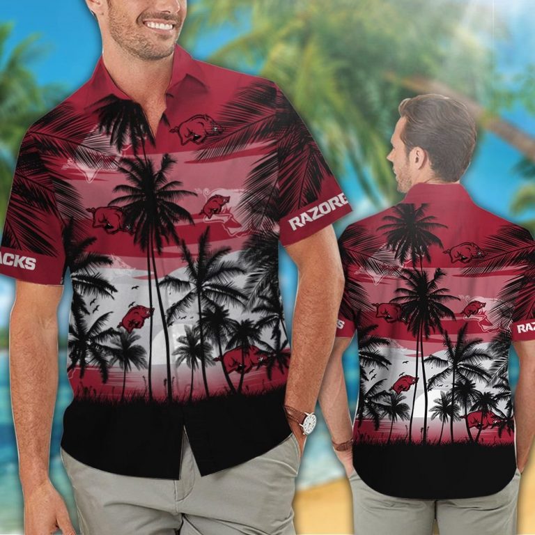 Arkansas Razorbacks Tropical hawaiian shirt (1)