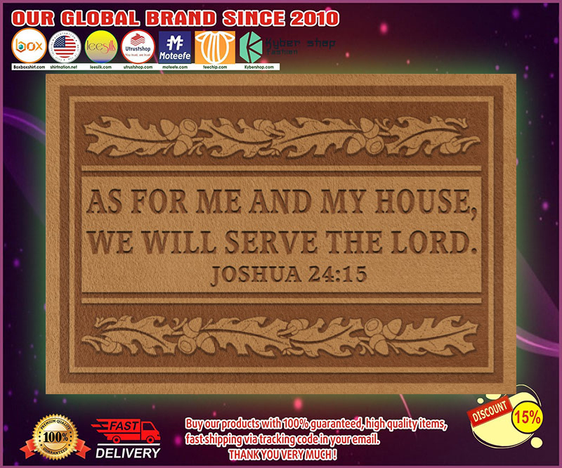 As for me and my house we will serve the lord doormat 1