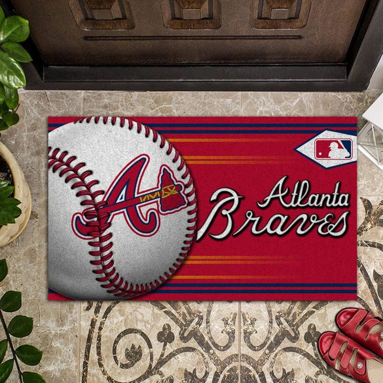 Atlanta Braves Baseball Doormat