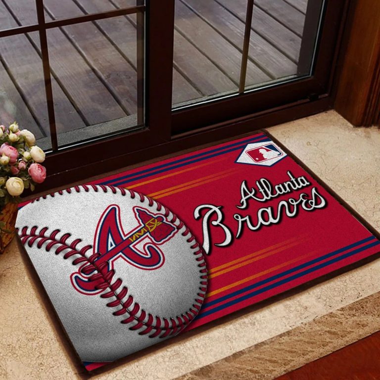 Atlanta Braves Baseball Doormat1