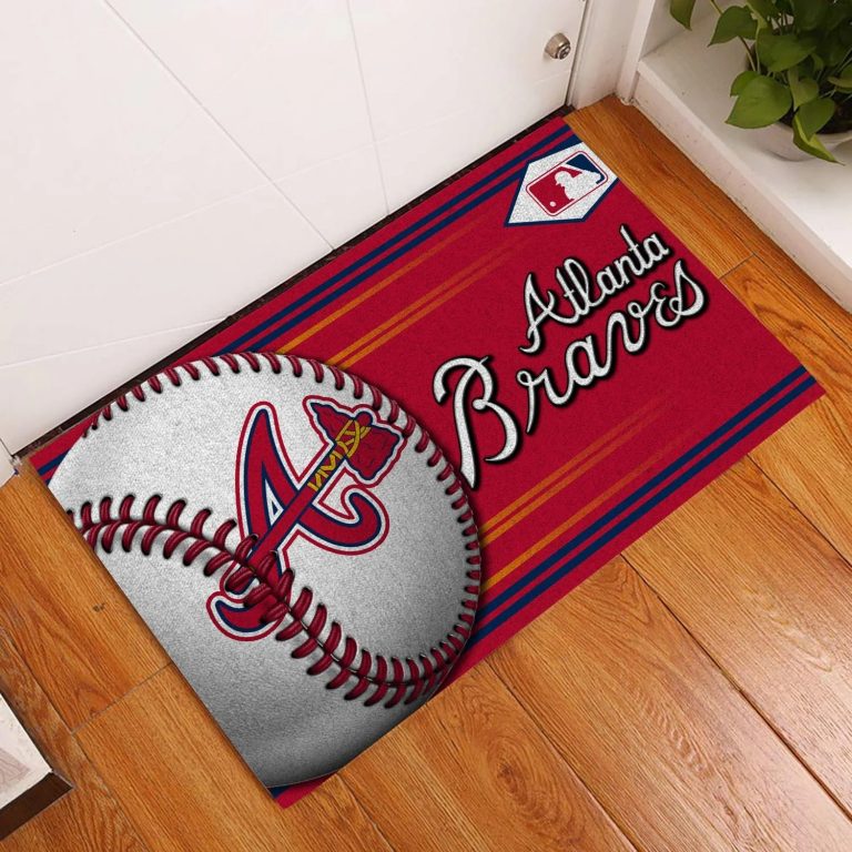 Atlanta Braves Baseball Doormat2
