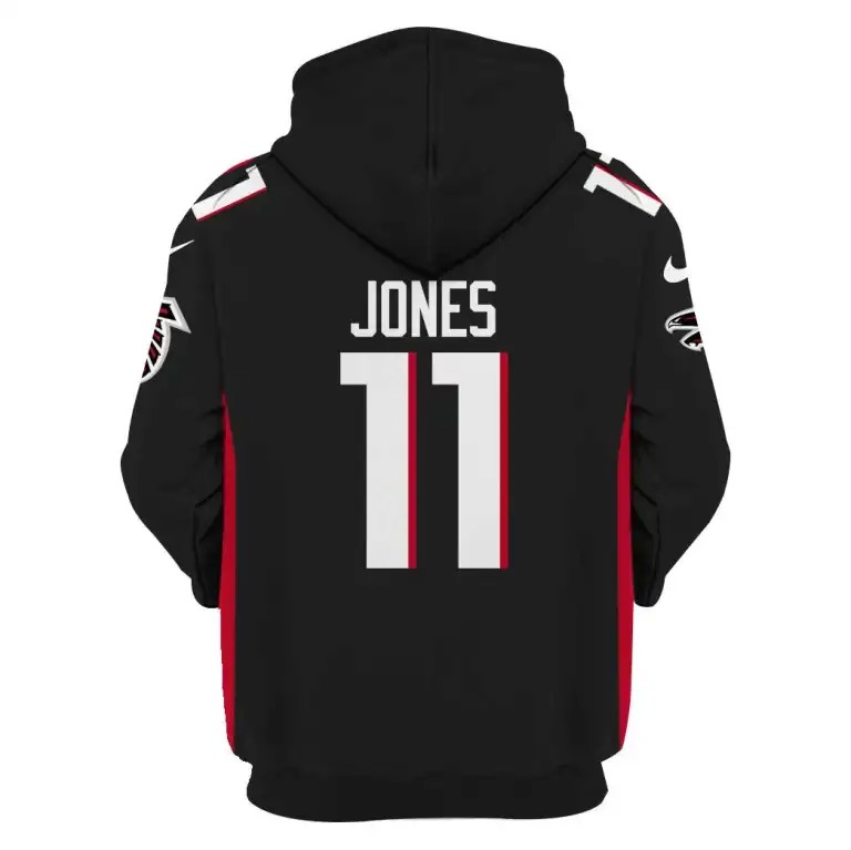 Atlanta Falcons 11 Jones 3D Shirt Hoodie1