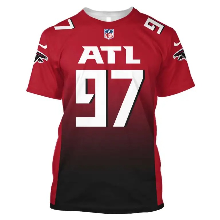 Atlanta Falcons 97 Jarrett 3D Shirt hoodie2